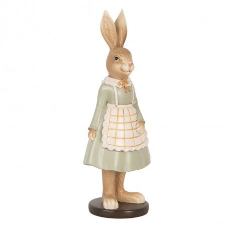 Statuetta decorativa Coniglio 9x7x22 cm Marrone