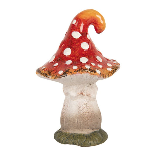 Statuetta decorativa Fungo 11x11x16 cm Rosso Ceramica 6CE2205  8720898125358