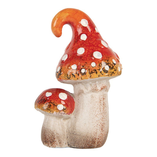 Statuetta decorativa Fungo 8x6x12 cm Rosso Ceram  Riferimento 6CE2206 EAN 8720898125365