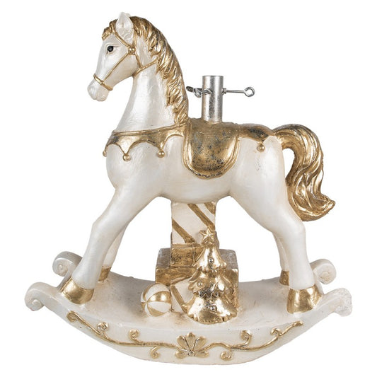 Supporto per albero di Natale Cavallo a dondolo 6x19x64 cm Beige 5MG0045 EAN 8720898064961