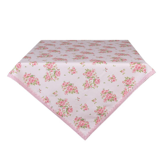 TOVAGLIA 100X100 CM ROSA COTONE ROSE QUADRATO