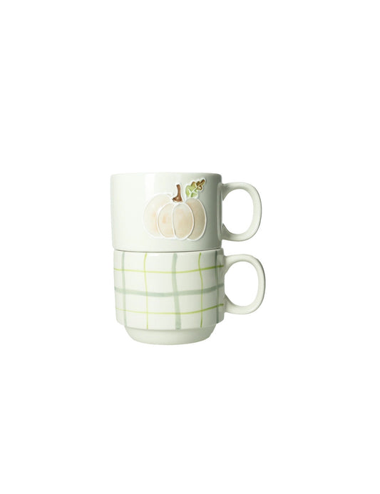 TAZZA IMPILABILE ZUCCA E QUADRI