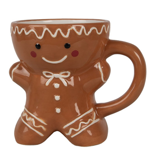 Tazza Uomo di pan di zenzero 325 ml Marrone Ceramica Bicchiere  6CE1783 EAN 8720898064657