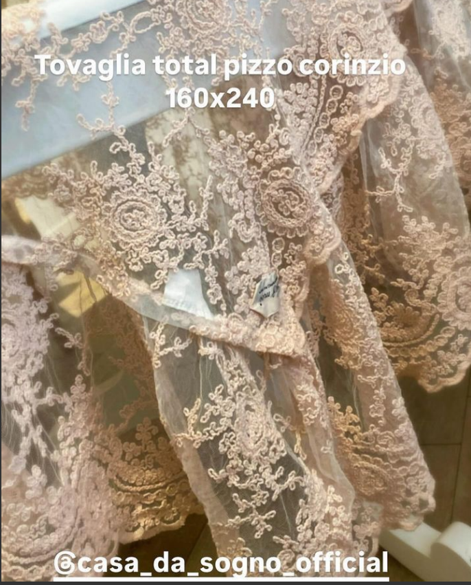 tovaglia total pizzo etoile corinzio 160 x 240