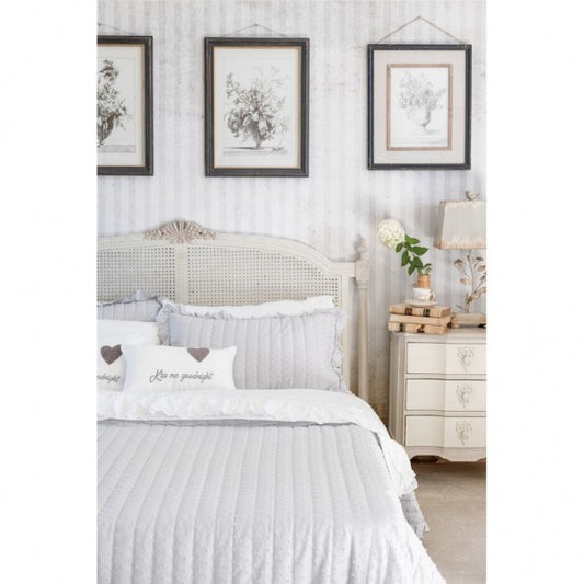 TRAPUNTA   SIMPLE  BLANC MARICLO' CON POIS 120GSM 260X260 A3758099BI